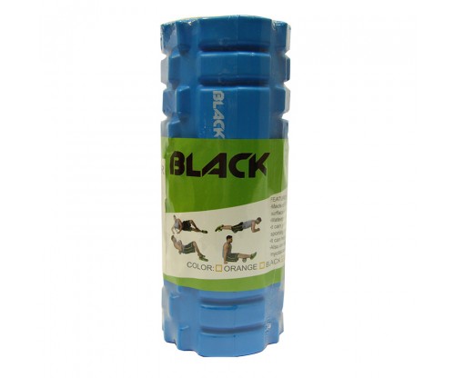 Black Tırtıklı Foam Roller 13,5 X 33 Cm Mavi